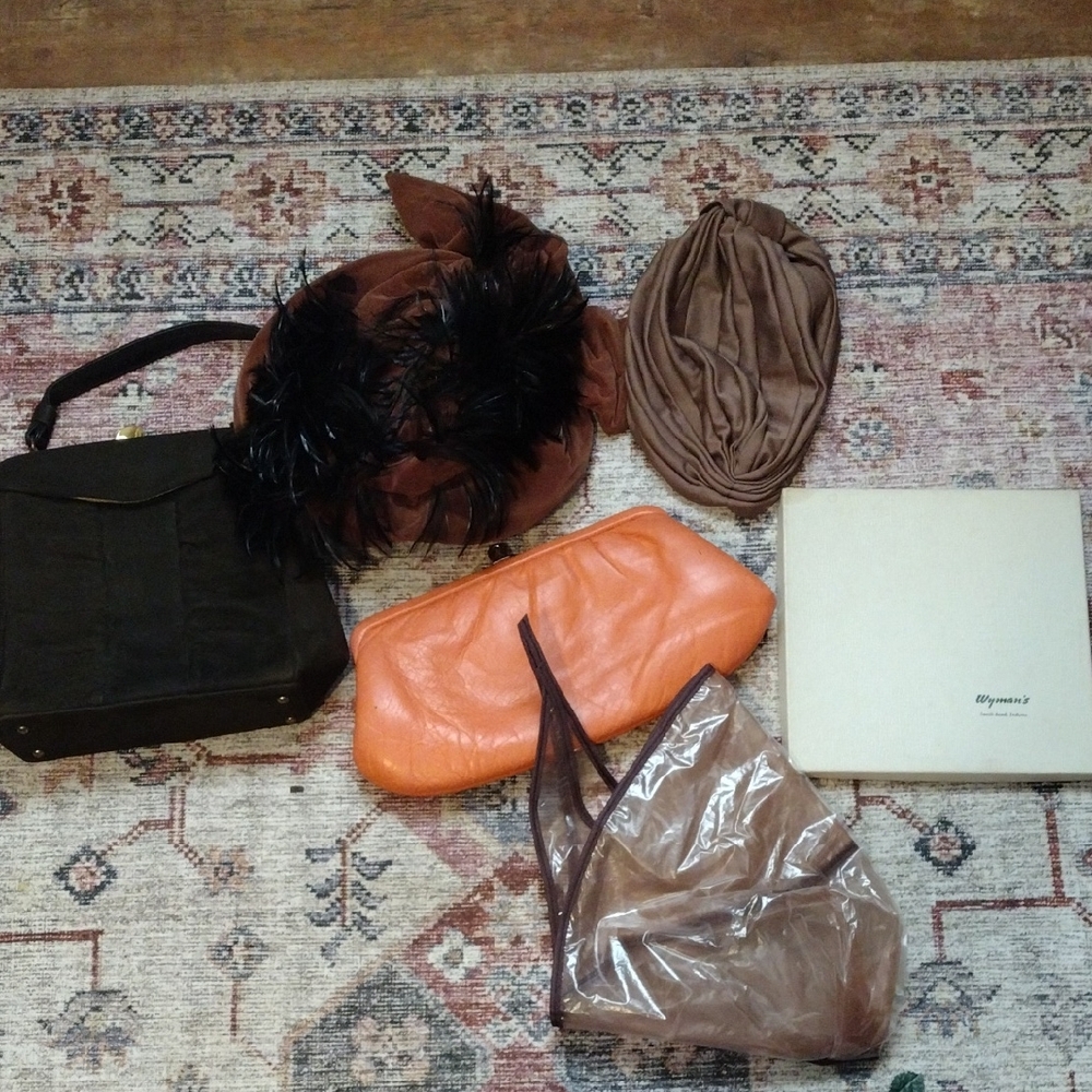 Vintage Grouping - Handbag, Hat, Etc